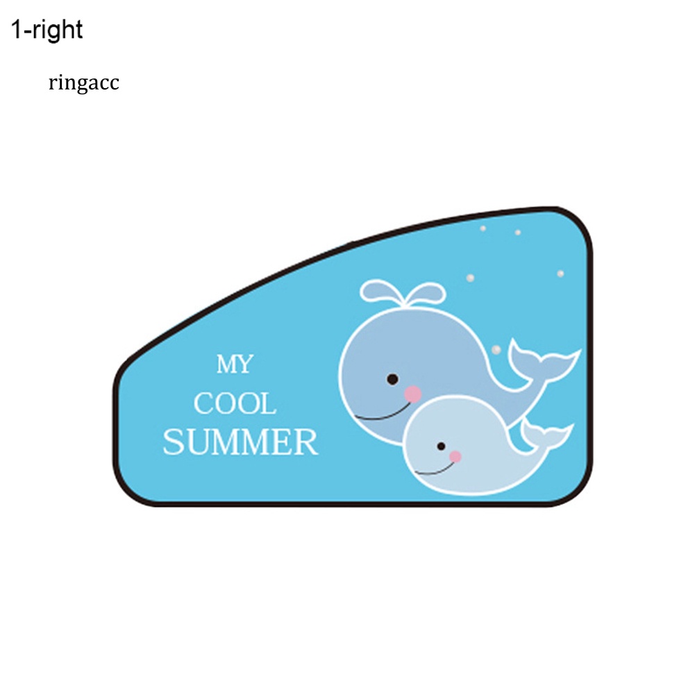 Tấm Che Nắng Từ Tính Họa Tiết Hoạt Hình Dễ Thương Gắn Cửa Sổ Xe Hơi