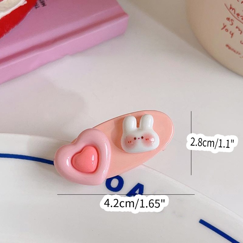 Kẹp Tóc Hình Trái Tim Màu Sắc Ngọt Ngào Cho Nữ