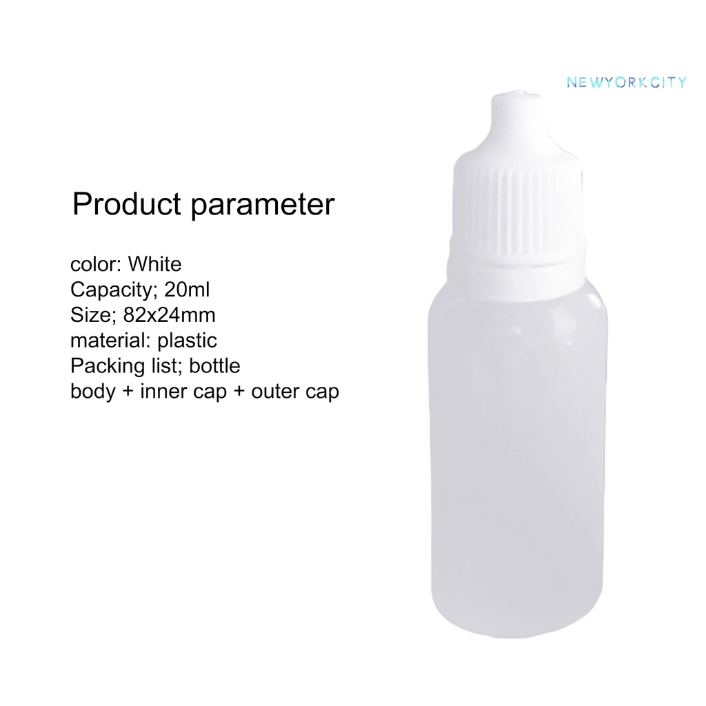 Bình Nhựa Rỗng Mini 20ml Đựng Mỹ Phẩm Tiện Dụng