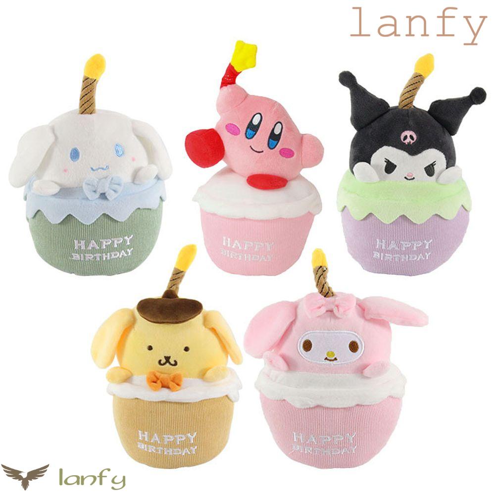 LANFY Búp Bê Kulomi Nhồi Bông Mềm Mại Phát Nhạc Trang Trí Bánh Kem