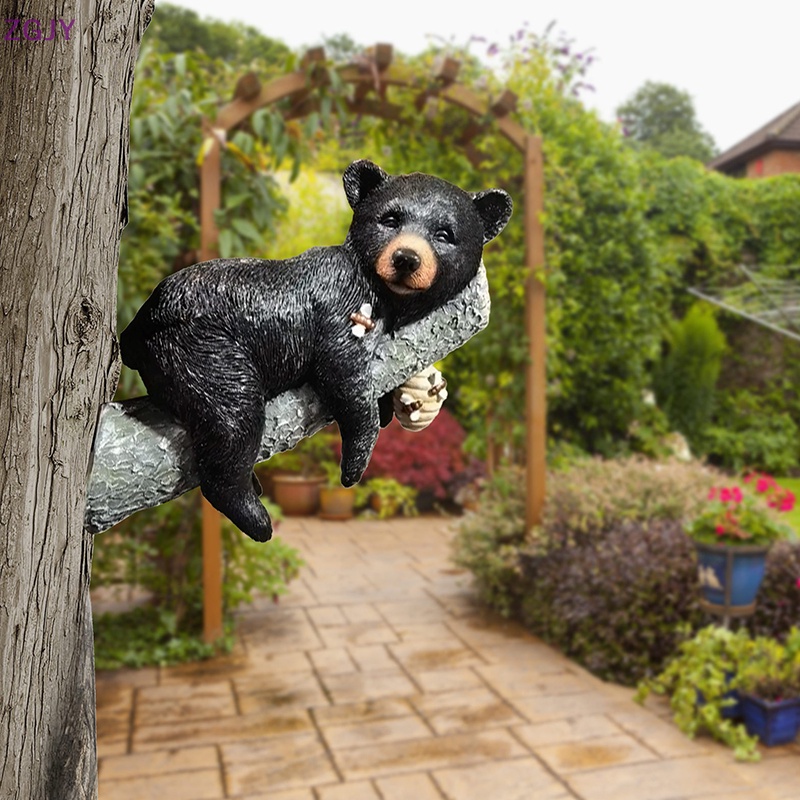 Mô Hình Gấu Bằng Nhựa Resin Dễ Thương Dùng Trang Trí Mới