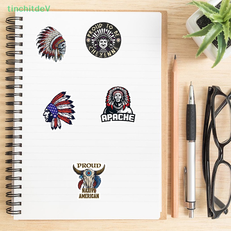 Bộ 50 Miếng Dán Trang Trí Mũ Bảo Hiểm / Laptop / Xe Mô Tô