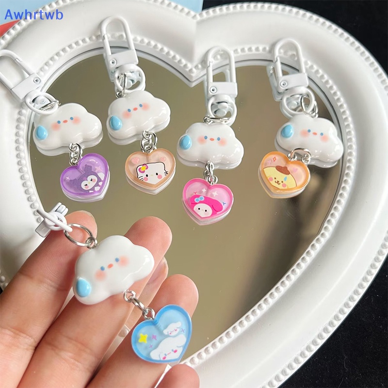 Móc Khóa Hình Đám Mây Hoạt Hình Dễ Thương Bằng Nhựa Resin Mới