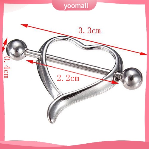 1 Khuyên Xỏ Cơ Thể Hình Trái Tim Gợi Cảm