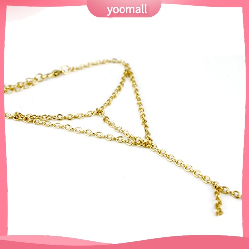 Vòng Đeo Tay Nối Nhẫn Dạng Xích Thời Trang Cho Nữ