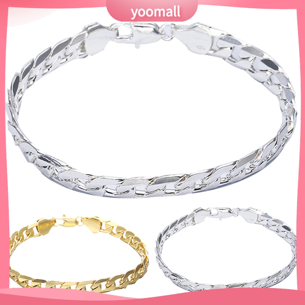 Vòng Tay Dây Xích Cứng Bóng Phong Cách Hip Hop