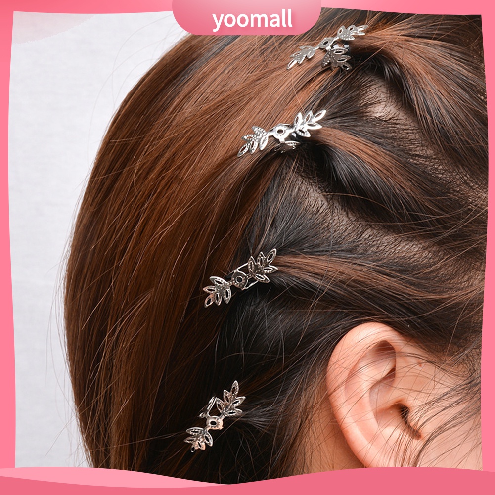 1 Gói Kẹp Tóc Đuôi Heo Châu Phi Đính Hạt DIY