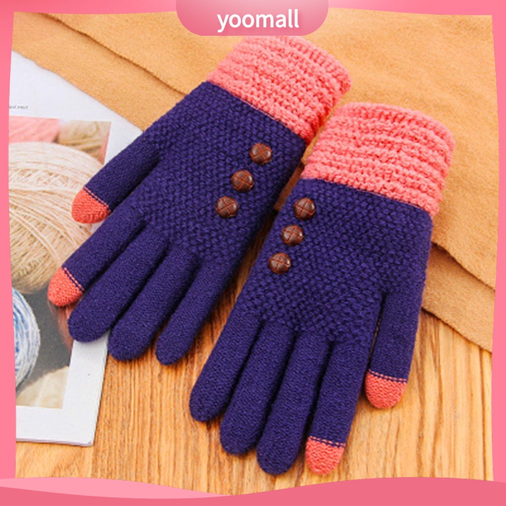 1 Cặp Vỏ Bọc Bảo Vệ Ngón Tay Màn Hình Cảm Ứng Phối Màu Độc Đáo Thời Trang Cho Nữ