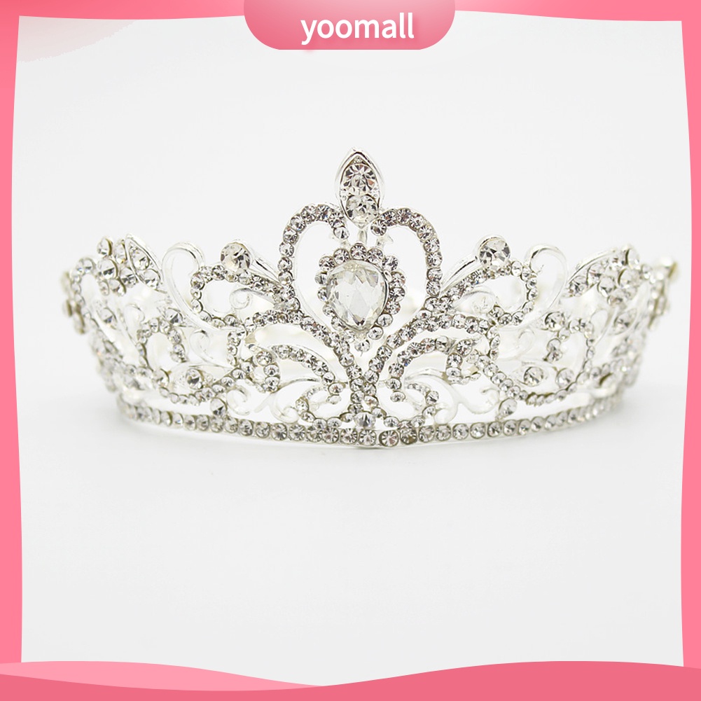 Vương Miện Cài Tóc Đính Đá Thanh Lịch Cho Cô Dâu