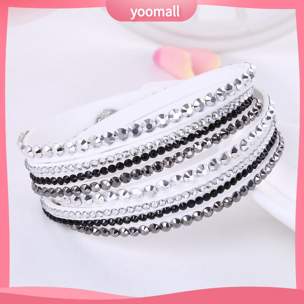 Vòng Tay Nhiều Lớp Đính Đá Phong Cách Bohemian Thời Trang Đi Biển Cho Nữ