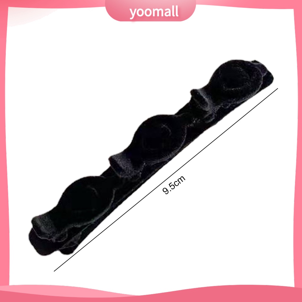 Kẹp Tóc Hai Lớp Bằng Nhung Phong Cách Hàn Quốc Thanh Lịch