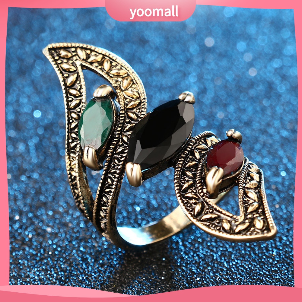 Nhẫn Đeo Khớp Ngón Tay Phong Cách Thổ Nhĩ Kỳ Nhiều Màu Sắc Dành Cho Nữ