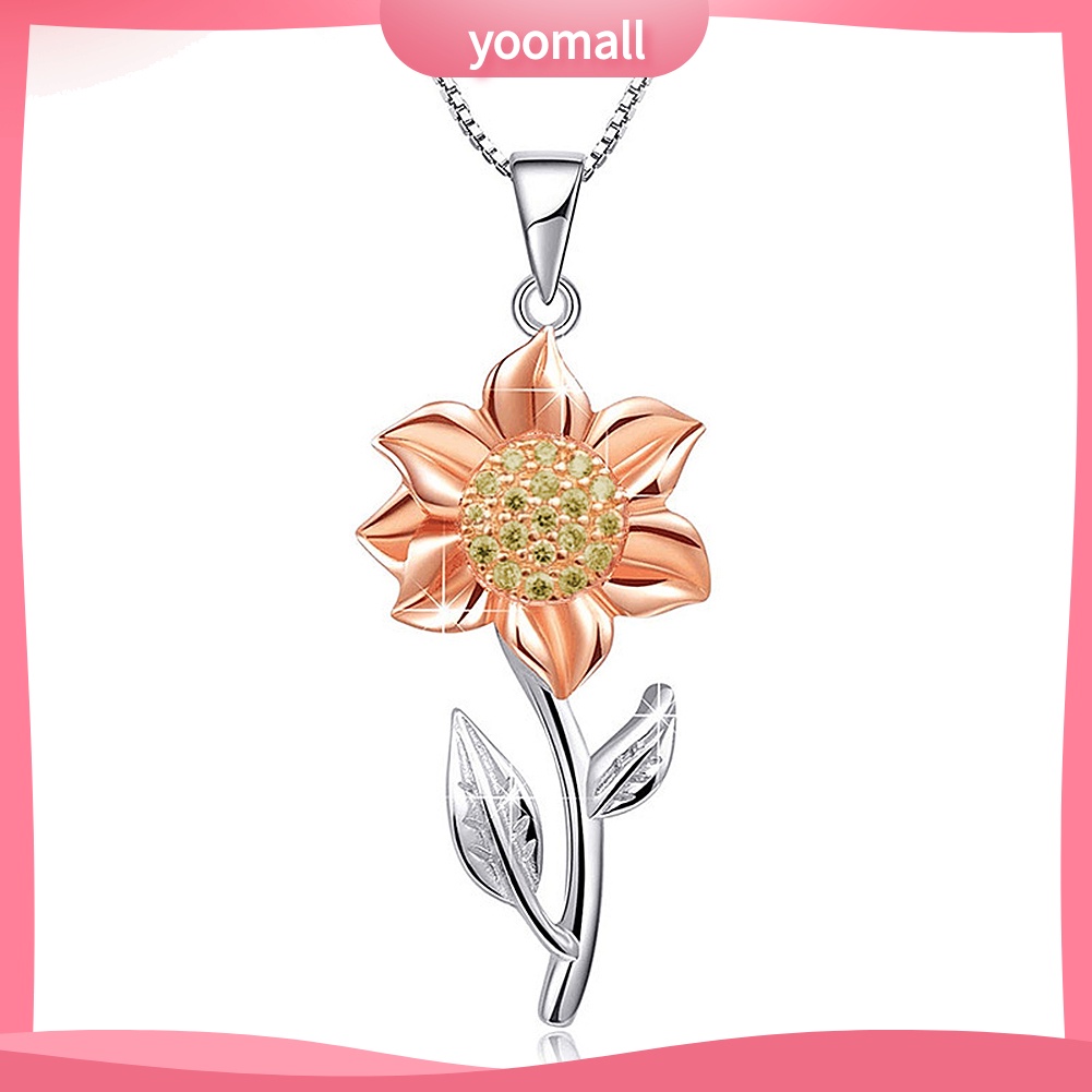 1 Vòng Cổ Choker Mặt Hoa Hướng Dương Thời Trang Cho Nữ