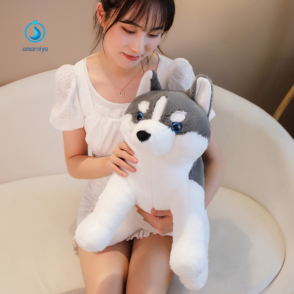 Đồ chơi nhồi bông Hình Chú Chó Mắt 3D Dễ Thương Cho Bé