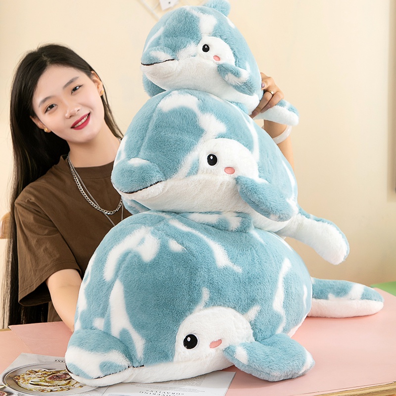 Thú Nhồi Bông Hình Cá Heo Bầu Trời Sao Siêu Mềm