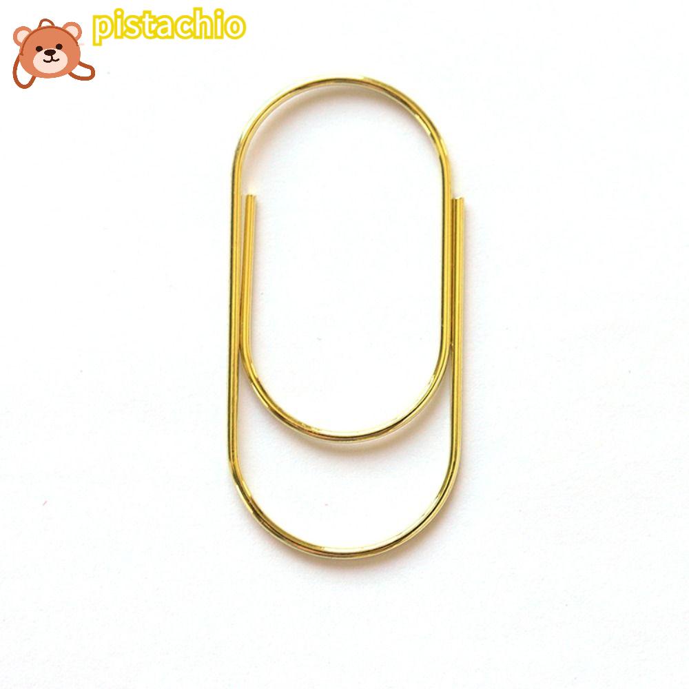 PISTA Set 50 Kẹp Giấy Đánh Dấu Trang Sách Màu Vàng Sáng 50 Cái 50mm 1.97 inch