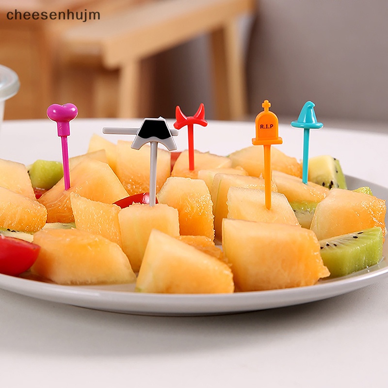 Bộ 5 Nĩa Ăn Trái Cây Họa Tiết Halloween Dễ Thương Bắt Mắt