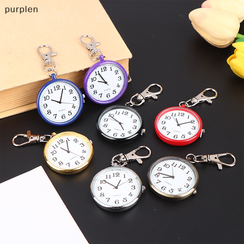 Đồng Hồ Quả Quýt Màu Tím Bỏ Túi Phong Cách Vintage