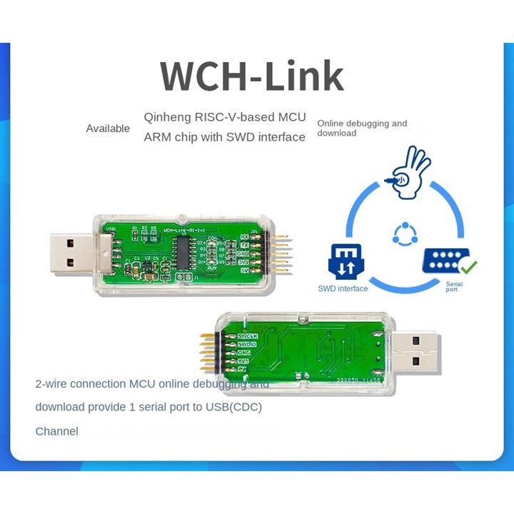 Mạch nạp WCH-LINKE cho vi điều khiển WCH - CH32V003F4P6