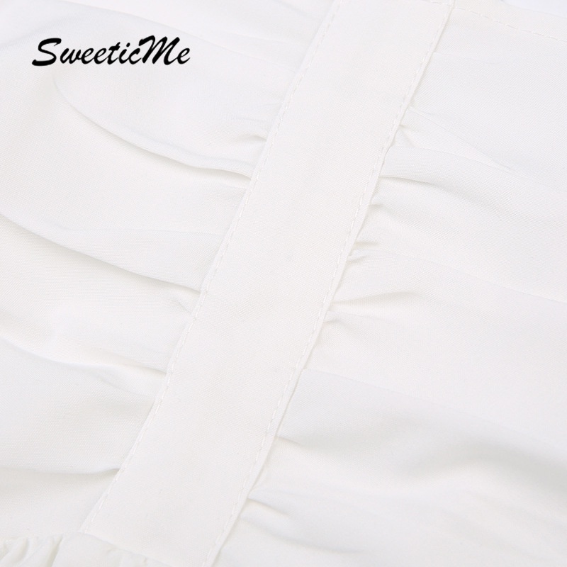 Đầm Ngắn Rút Dây Màu Trơn Thời Trang Mới 2023 Cho Nữ