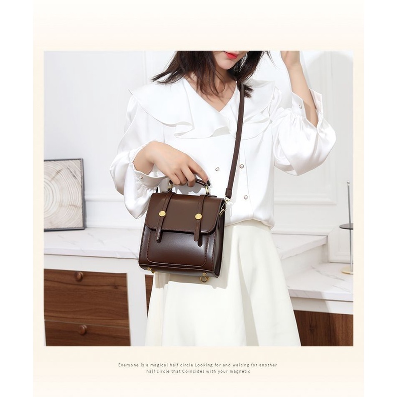 Ba Lô Đeo Vai Cỡ Nhỏ 20X20 Dễ Phối Đồ Thời Trang Cho Nữ