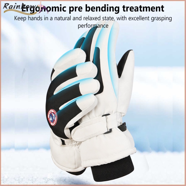 1 Đôi Găng Tay Trượt Tuyết Giữ Ấm Chống Thấm Nước Chống Trượt Dùng Màn Hình Cảm Ứng Dành Cho Nam Nữ