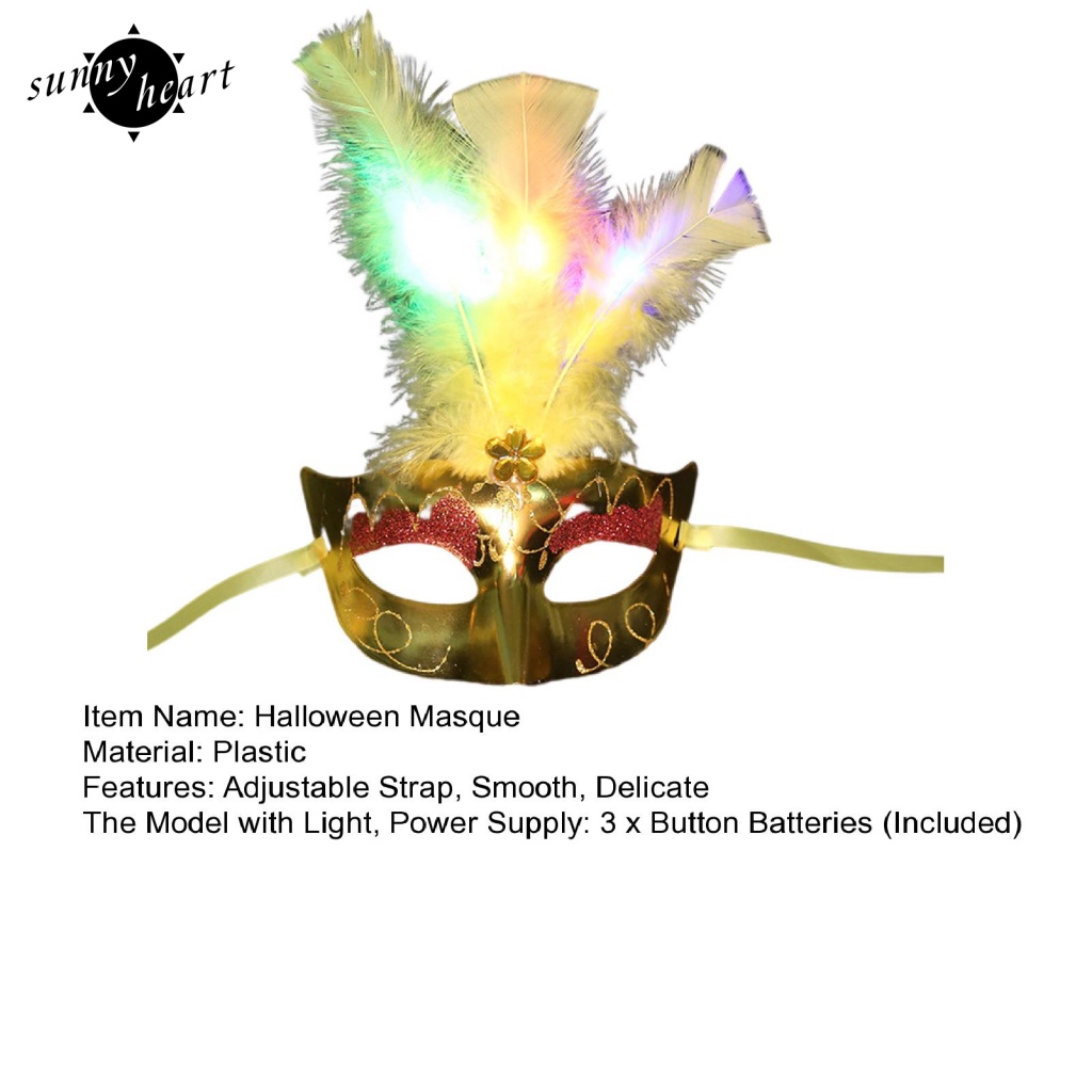 Sunnyheart Great for Halloween Hoặc Giáng Sinh Mardi Gras Masquerade Mardi Gras Prom Dây Đeo Tùy Chỉnh Thiết Kế Phù Hợp Cho Tiệc Hóa Trang Sân Khấu / Tiệc Tùng