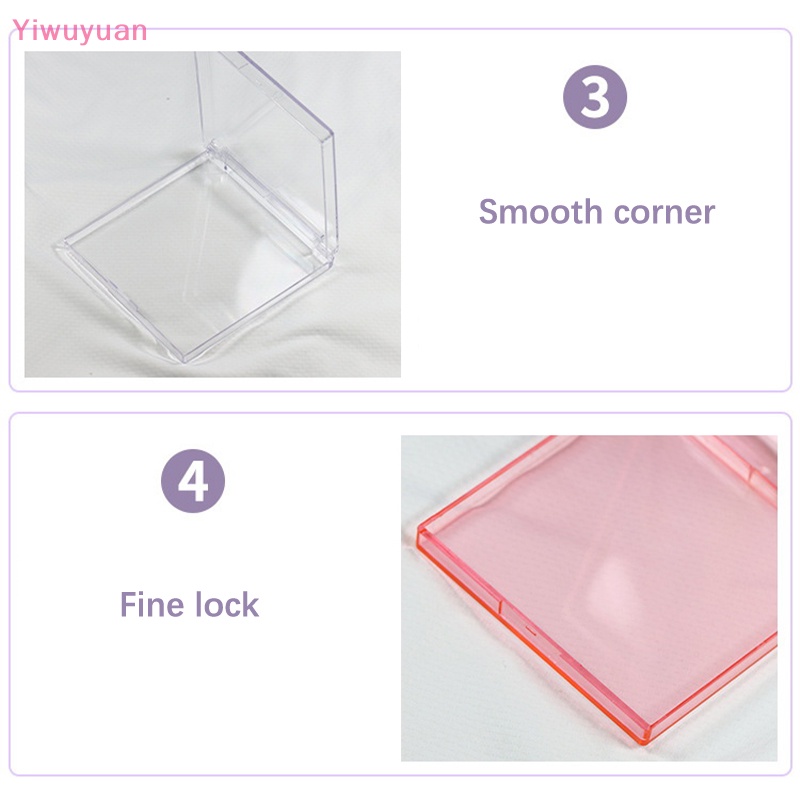 < Yiwuyuan > Hộp Rỗng PP Trong Suốt Mini Đựng Mi Giả Có Thể Tái Sử Dụng