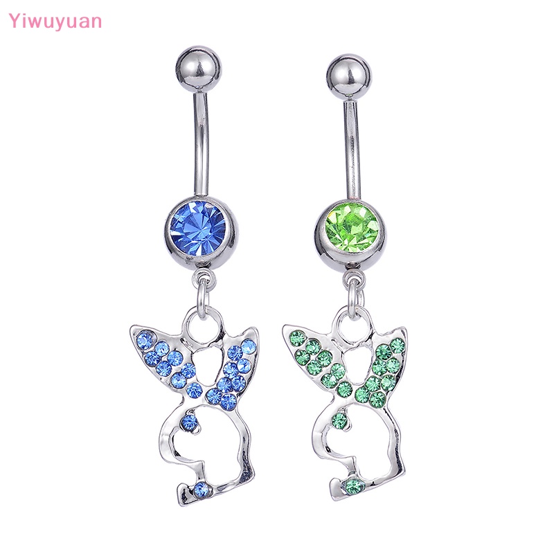 < Yiwuyuan > Khuyên Rốn Hình Thỏ Hoạt Hình Dễ Thương Mới