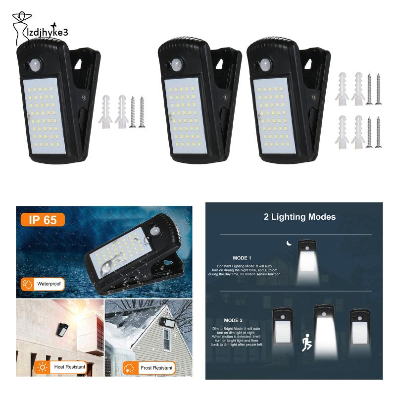 Đèn Led Năng Lượng Mặt Trời 3.5W Kẹp Trên Bàn / Hàng Rào / Ban Công