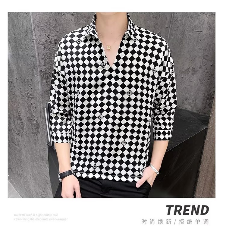 Áo Sơ Mi Tay Ngắn Cổ Vuông Họa Tiết Hoa Thời Trang Mùa Hè Cho Nam