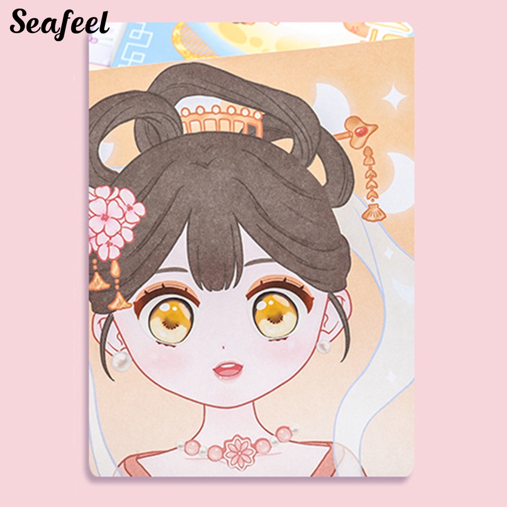 Miếng Dán Tự Dính Họa Tiết Công Chúa Dễ Thương Dùng Làm Quà Tặng DIY