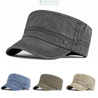 Trendy Cotton Army Cap for Men Military Flat Cap Sun Hat Adjustable Baseball Cap#BBHOOD