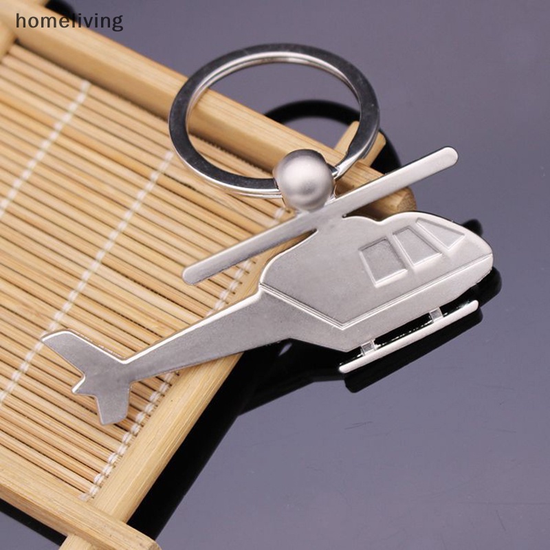 Móc Khóa Hình Máy Bay Bằng Thép Không Gỉ Sáng Tạo