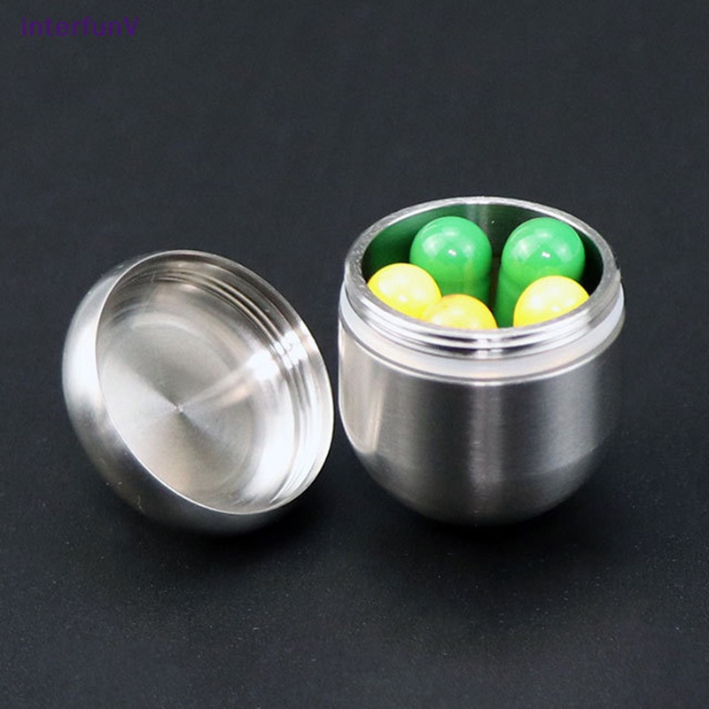 [InterfunV] Hộp Đựng Thuốc Sơ Cứu Mini Bằng Titan Chống Thấm Nước Dùng Khi Đi Du Lịch Ngoài Trời [Mới]