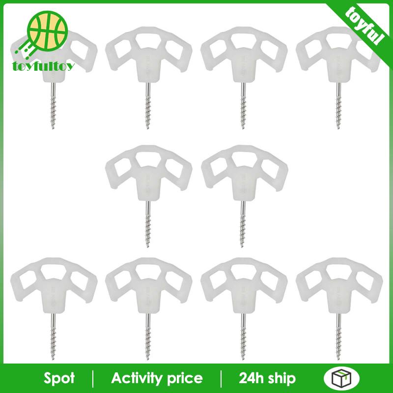 Bộ 10 Đinh Vít Ba Mắt Khối Lượng Nhẹ Dùng Cắm Trại / Leo Núi / Câu Cá