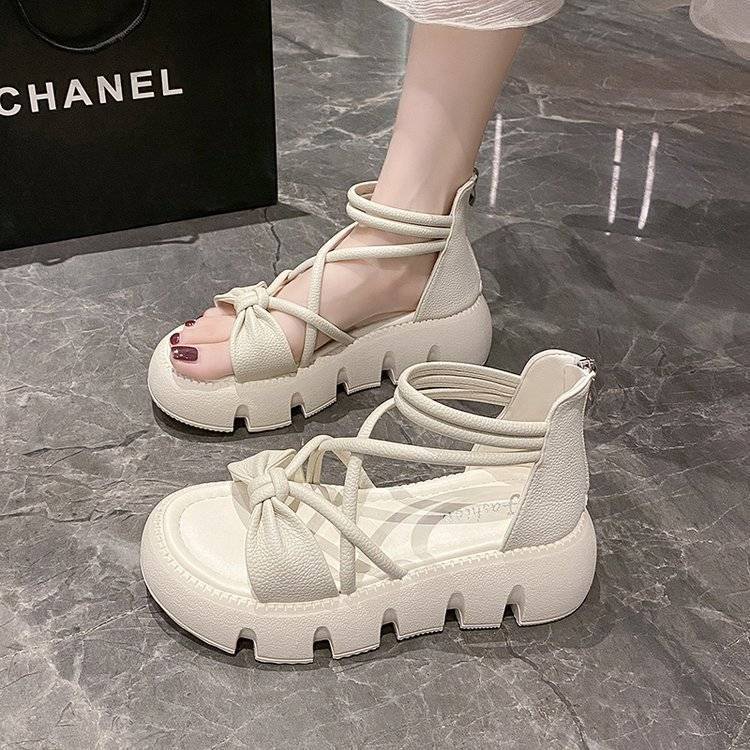 FEIJIANU dép sandal nữ giày sandal nữ dép đế cao đi biển Thoải Mái Xinh Xắn 28Z23071401