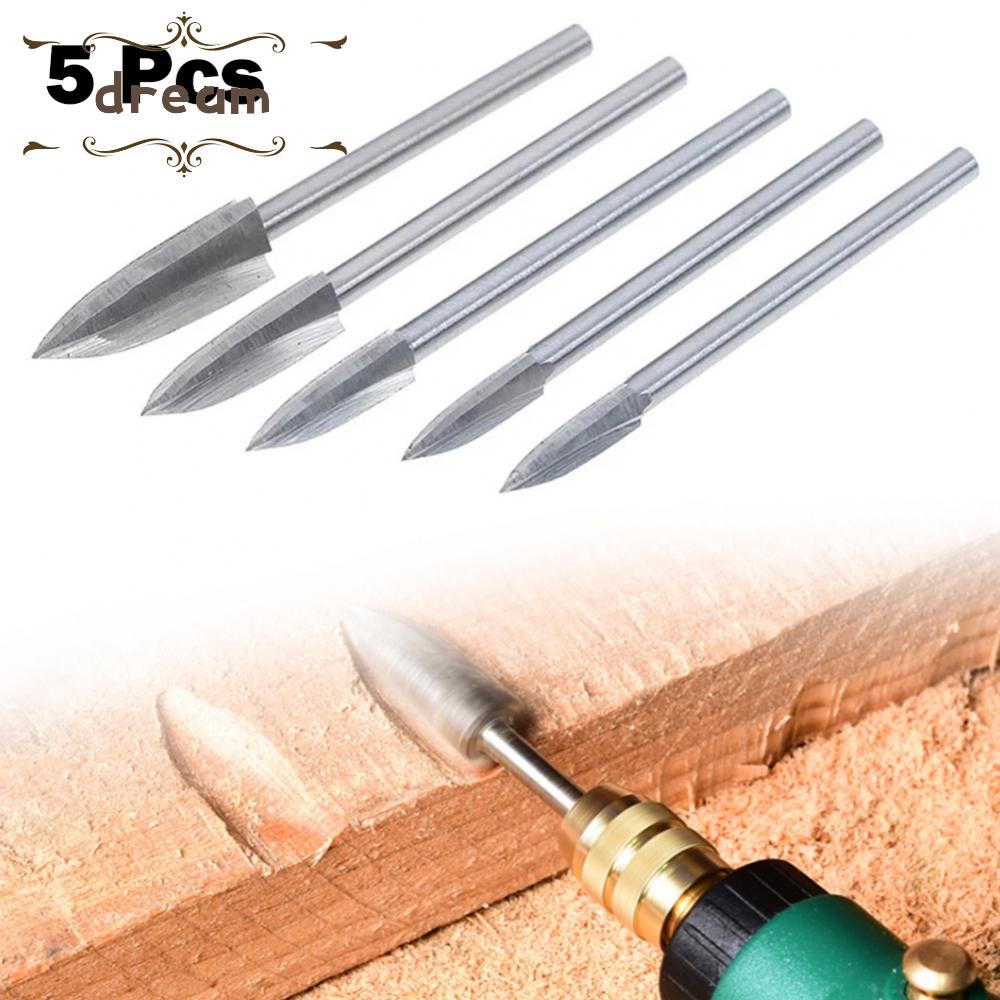 【DREAMLIFE】Drill Bit White Steel Woodworking 3mm Diameter For Carving Milling Cutter