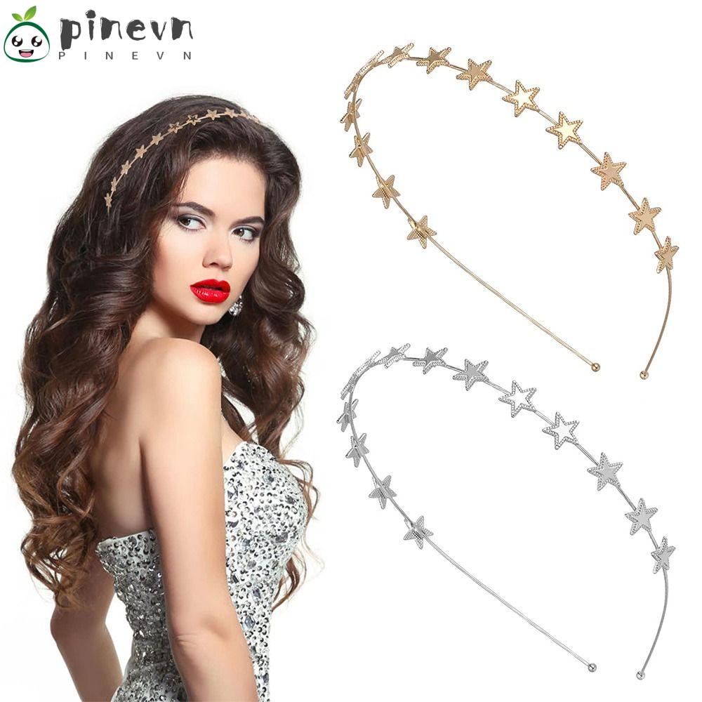 Băng Đô Cài Tóc Hình Ngôi Sao Đính Đá Thời Trang Cho Nữ