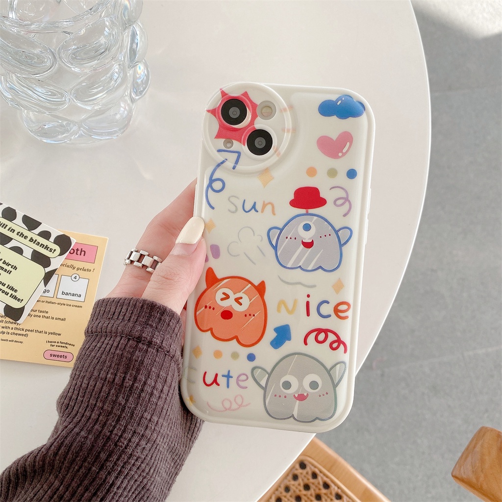 Ốp Điện Thoại Silicon Dẻo In Hình Quái Vật Nhỏ Đáng Yêu Cho Redmi K30 K40 Pro Note 9 9T 10 11 11T 5G