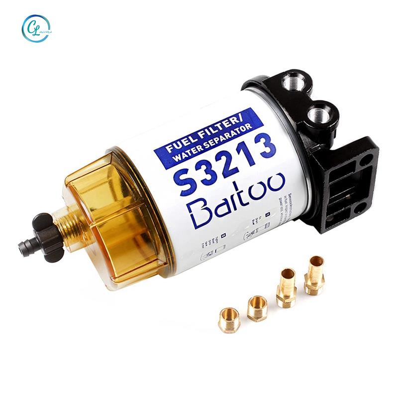 Bộ Lọc Nhiên Liệu ABS + Kim Loại 3 / 8 Inch S3213 Cho Động Cơ Tàu Thuyền Yamaha Racor Sierra