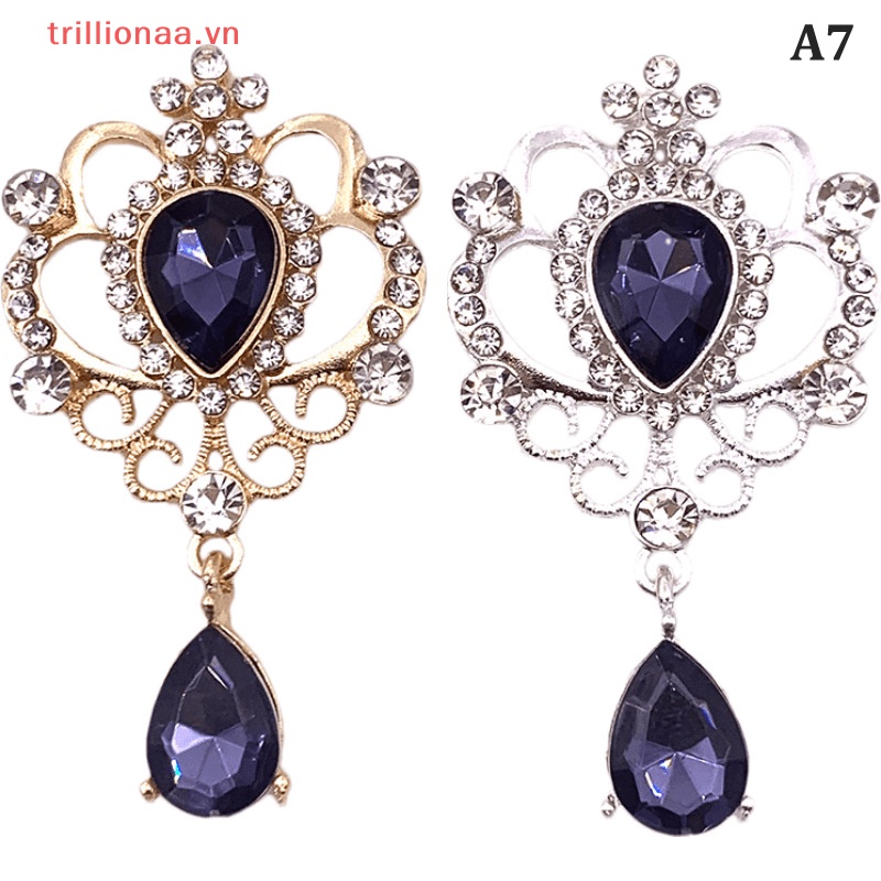 Trâm Cài Áo Đính Đá Màu Vàng Kim Sang Trọng Dùng Làm Trang Sức Thủ Công DIY