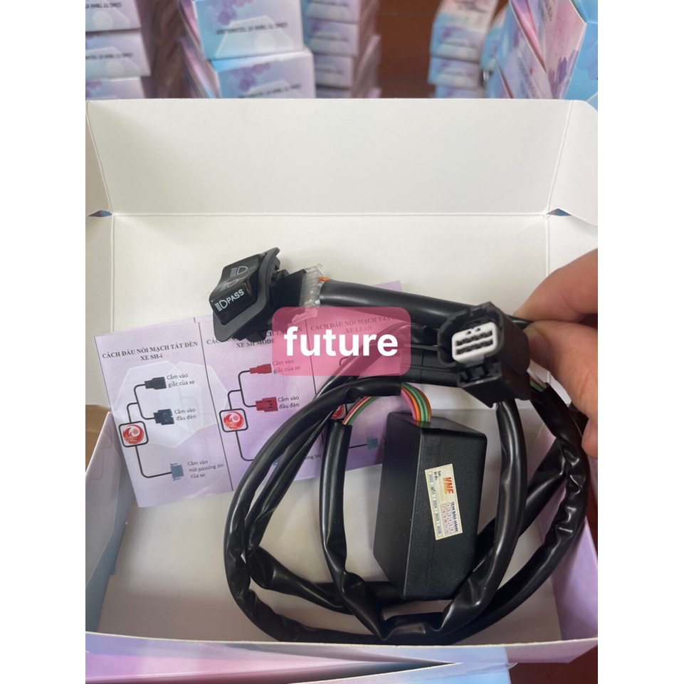 Mạch Tắt Đèn kèm công tắc Passing dành cho các dòng xe honda đời mới Ware,SH,Winner X,Lead,AirBlade,Vision, RSX..V.V