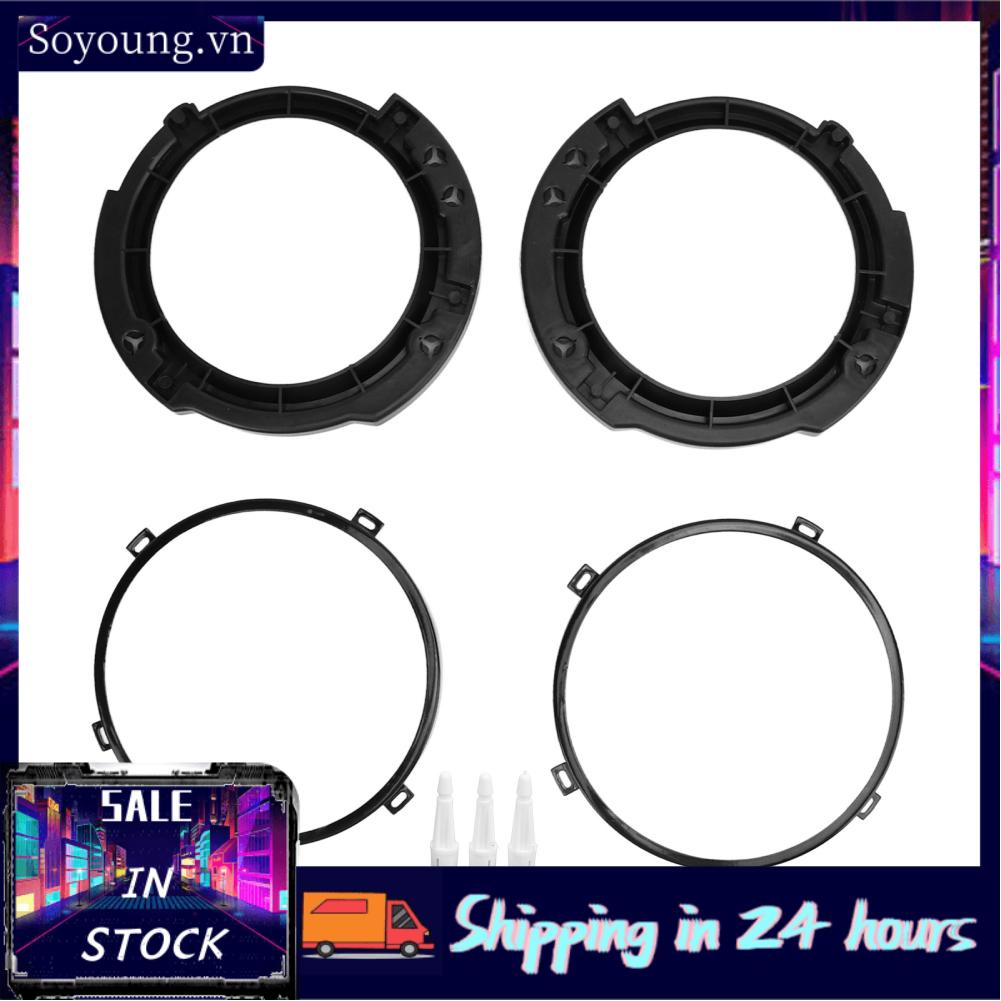 Soyoung Headlight Mounting Bracket Ring Set Retaining Easy Installation Lightweight for Wrangler JK