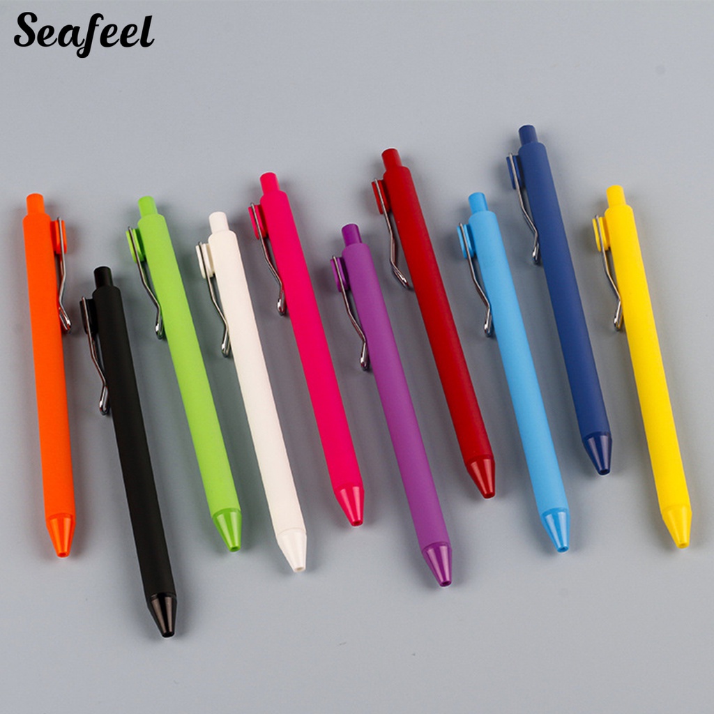 Set 2 Bút Bi Dạng Nhấn Siêu Nhẹ Nhanh Khô Tiện Dụng Chất Lượng Cao