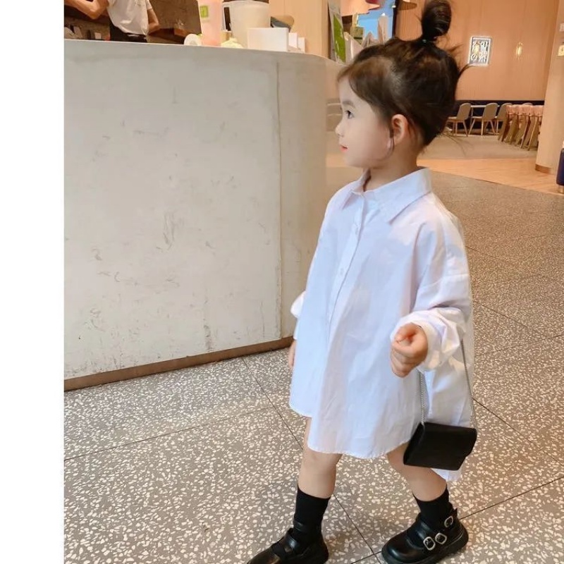 Áo Sơ Mi Dài Tay Giả Nhiều Lớp Thời Trang Mùa Thu Cho Bé Gái