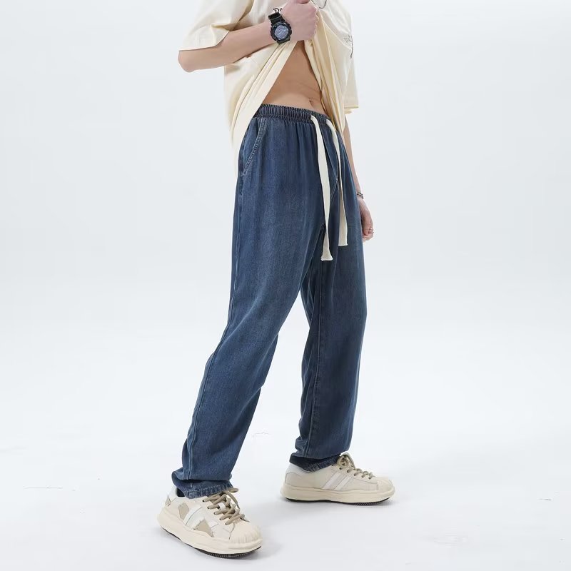 Quần Jeans Nam Dáng Rộng Phong Cách Thời Trang Mùa Hè 2023 Mới