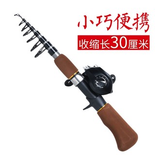 [Nhỏ] Cần Câu Cá Mini Siêu Ngắn Thu Gọn Được