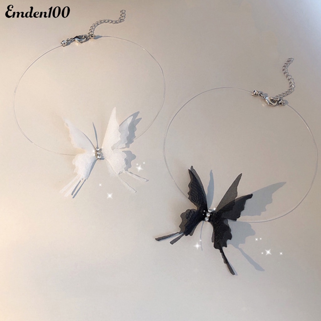 Vòng Cổ Choker Bằng Hợp Kim Mặt Hình Bướm Gợi Cảm Cho Nữ