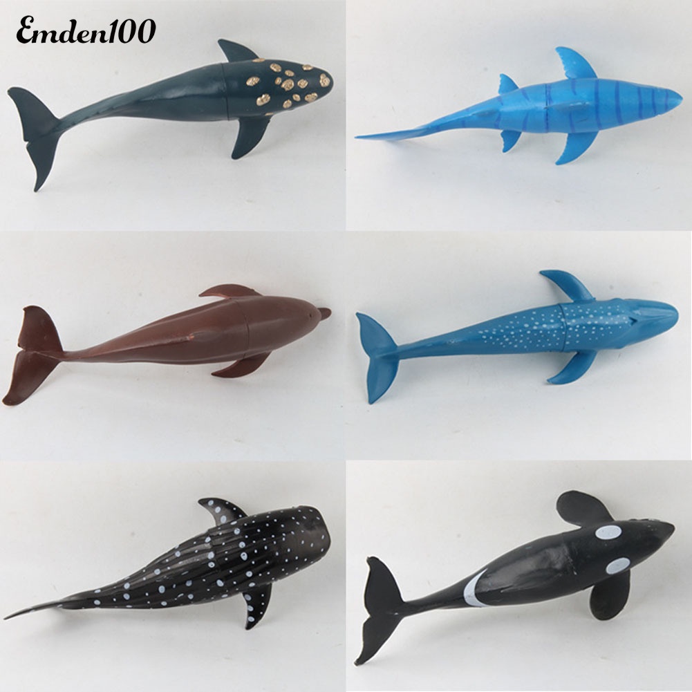 Bộ 6 Mô Hình Cá Voi Đồ Chơi Cho Bé